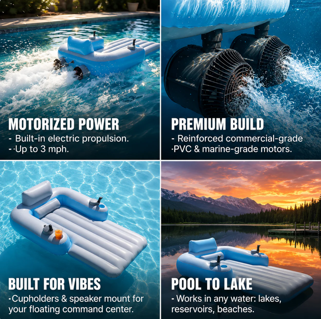 WaveBuddies Motorized Pool Floatie